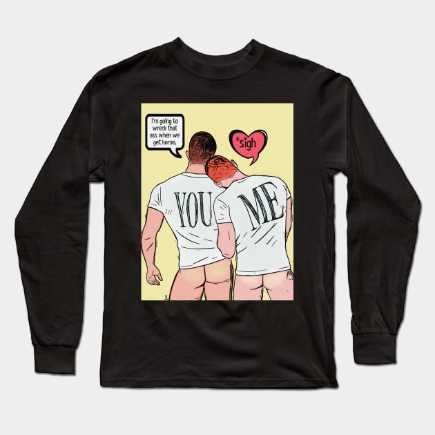 You & Me Comic Long Sleeve T-Shirt by JasonLloyd